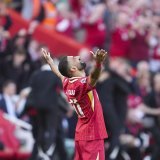 Mo Salah: buteur le jour du sacre. KEYSTONE/AP/Jon Super